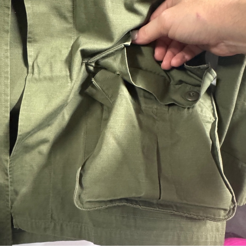 Vintage Khaki Green 60s Military Jacket - Picture 5 of 9